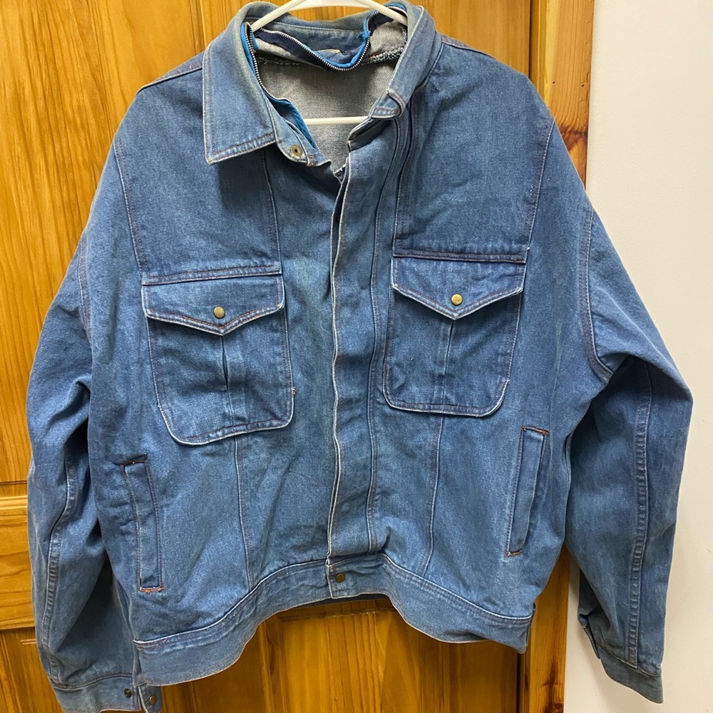 Mens XL denim jean jacket